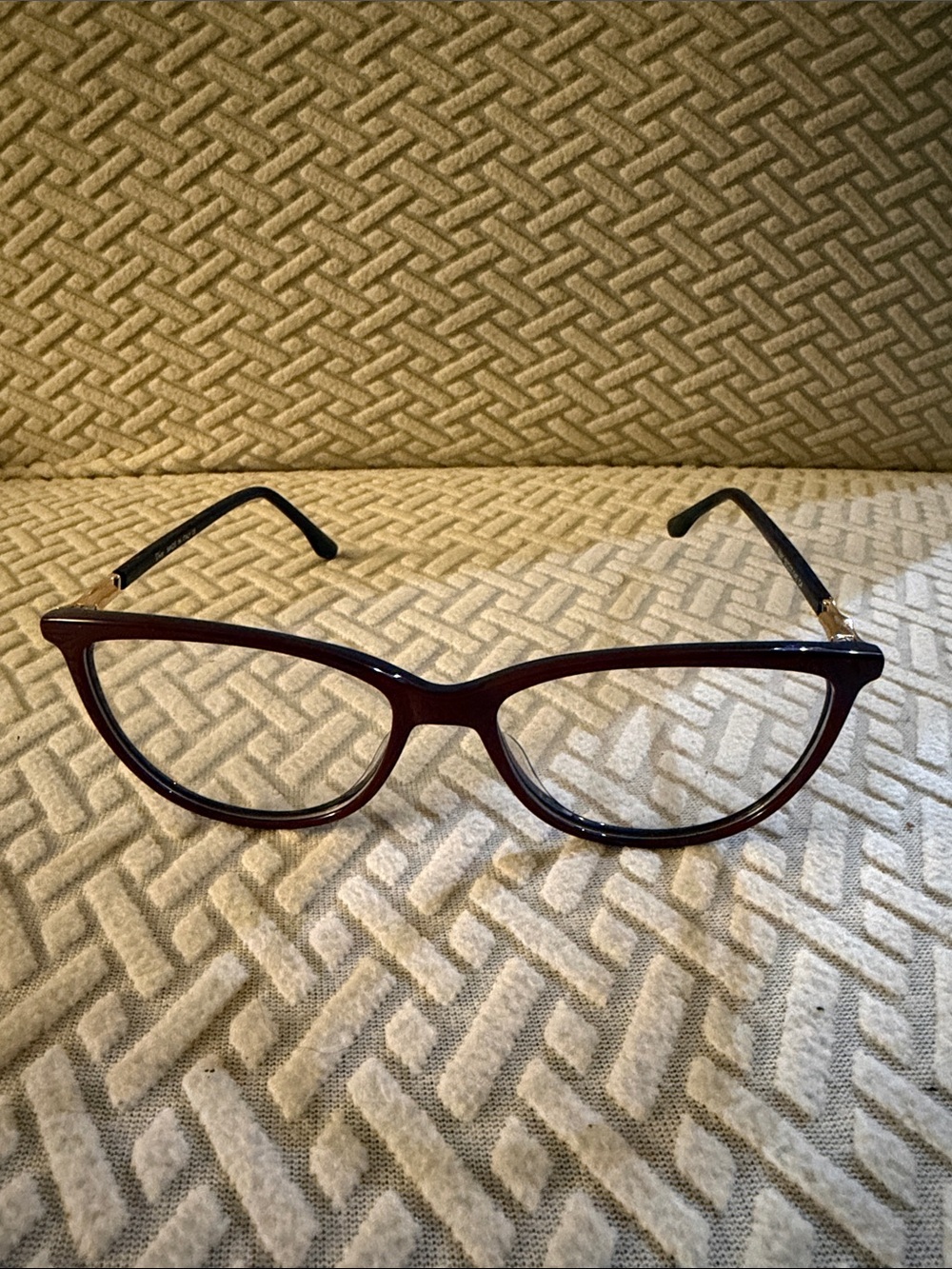Dior Women's Dark Burgundy Cat-Eye Glasses